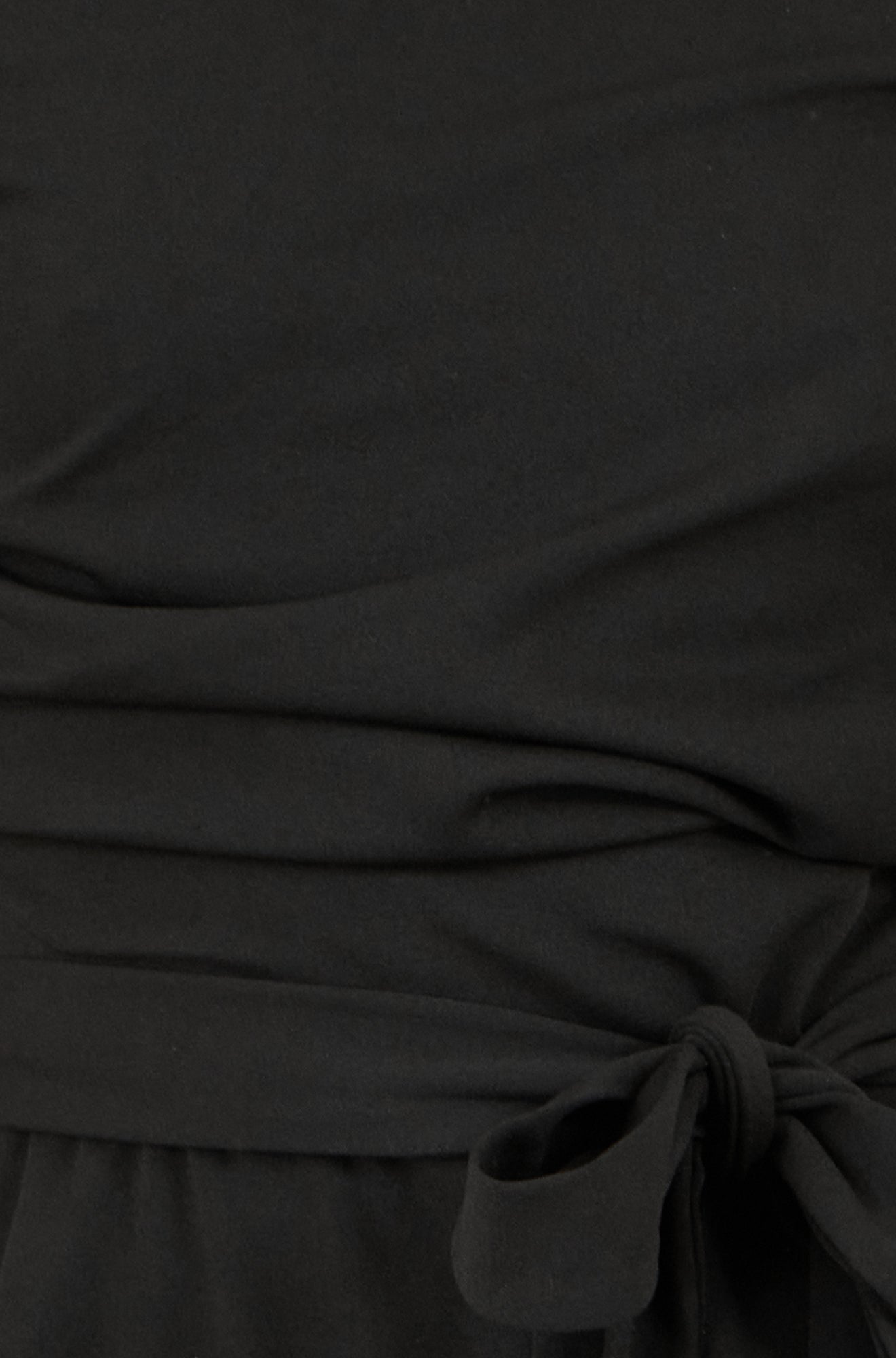 Yumi Black Ruched Stretch Jumpsuit