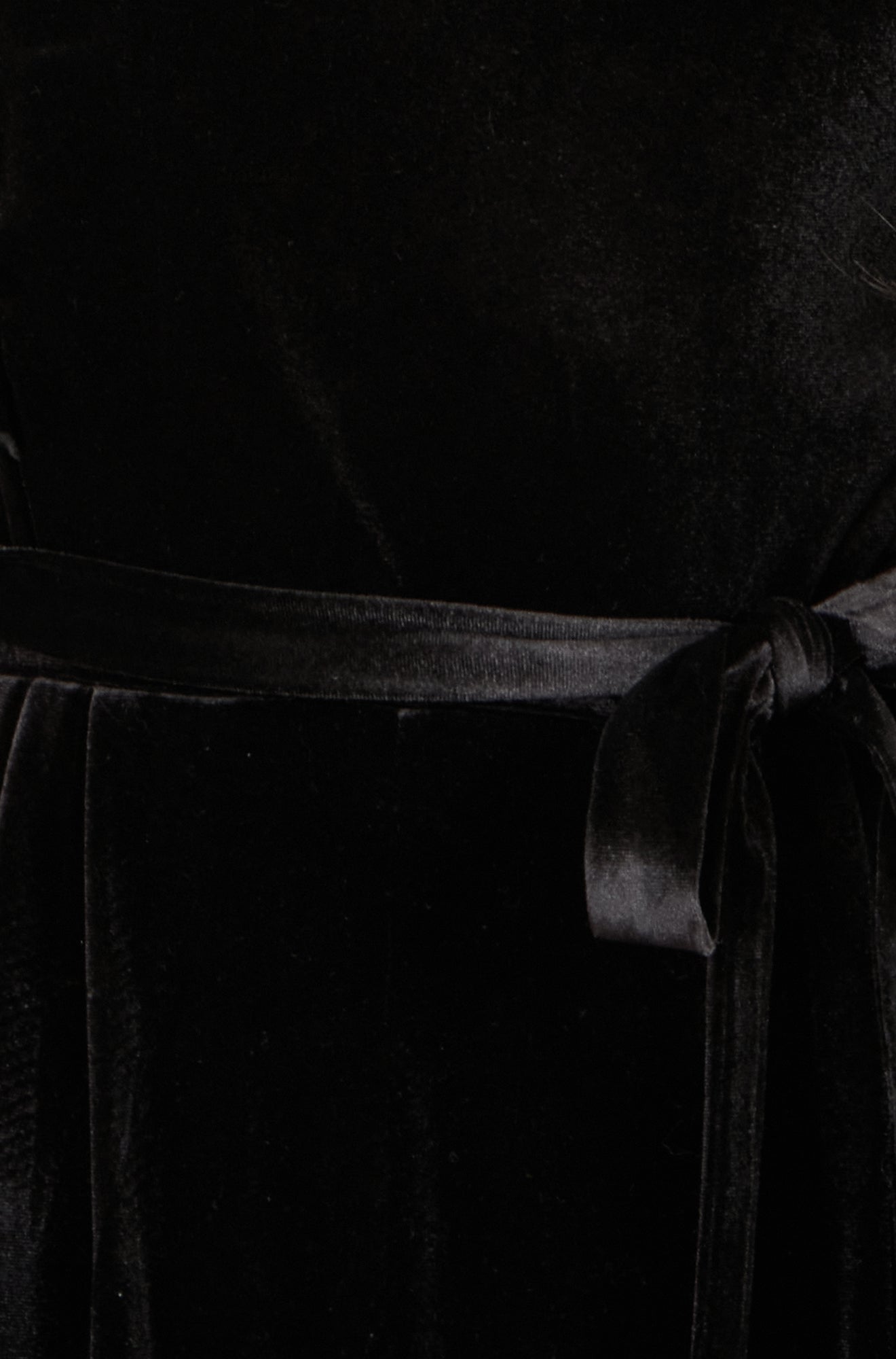 Yumi Black One Shoulder Velvet Jumpsuit