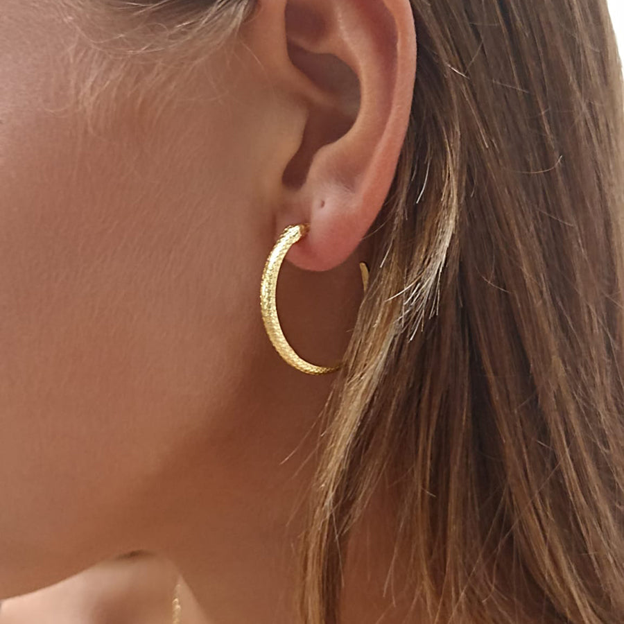 [PRE-ORDER] Medusa Gold Snake Hoop Earrings