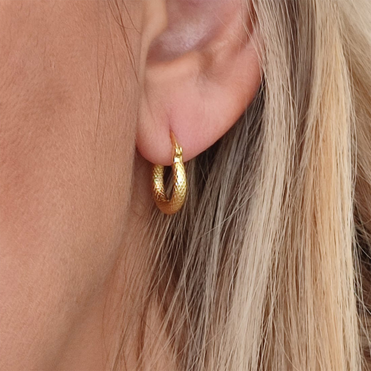 [PRE-ORDER] Medusa Gold Snake Scale Hoops