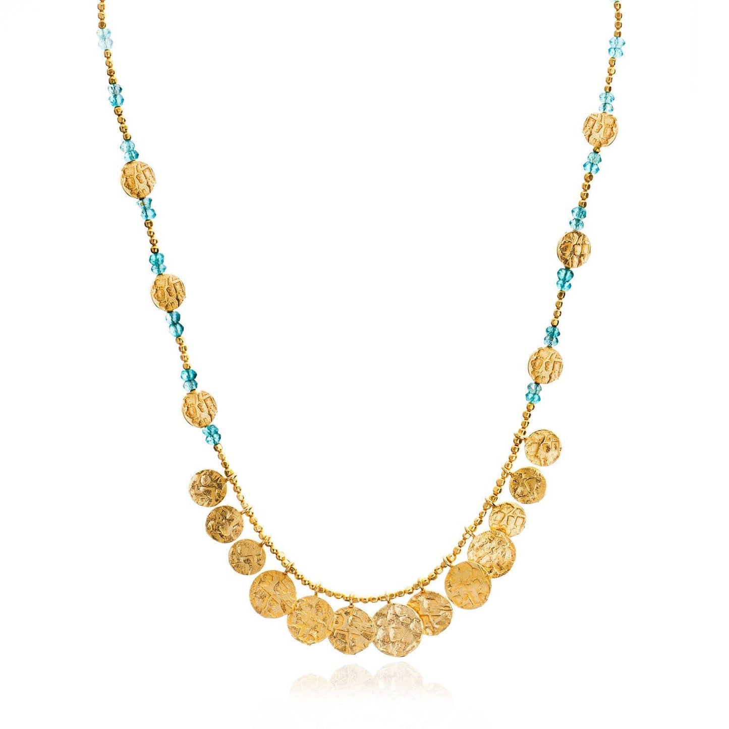 Cleo Coin Necklace: Apatite