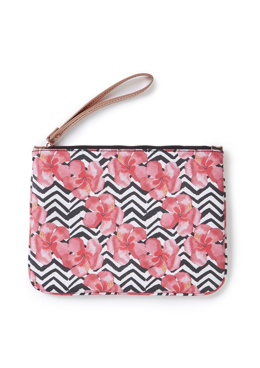 Zig Zag Printed Slide & Clutch Set