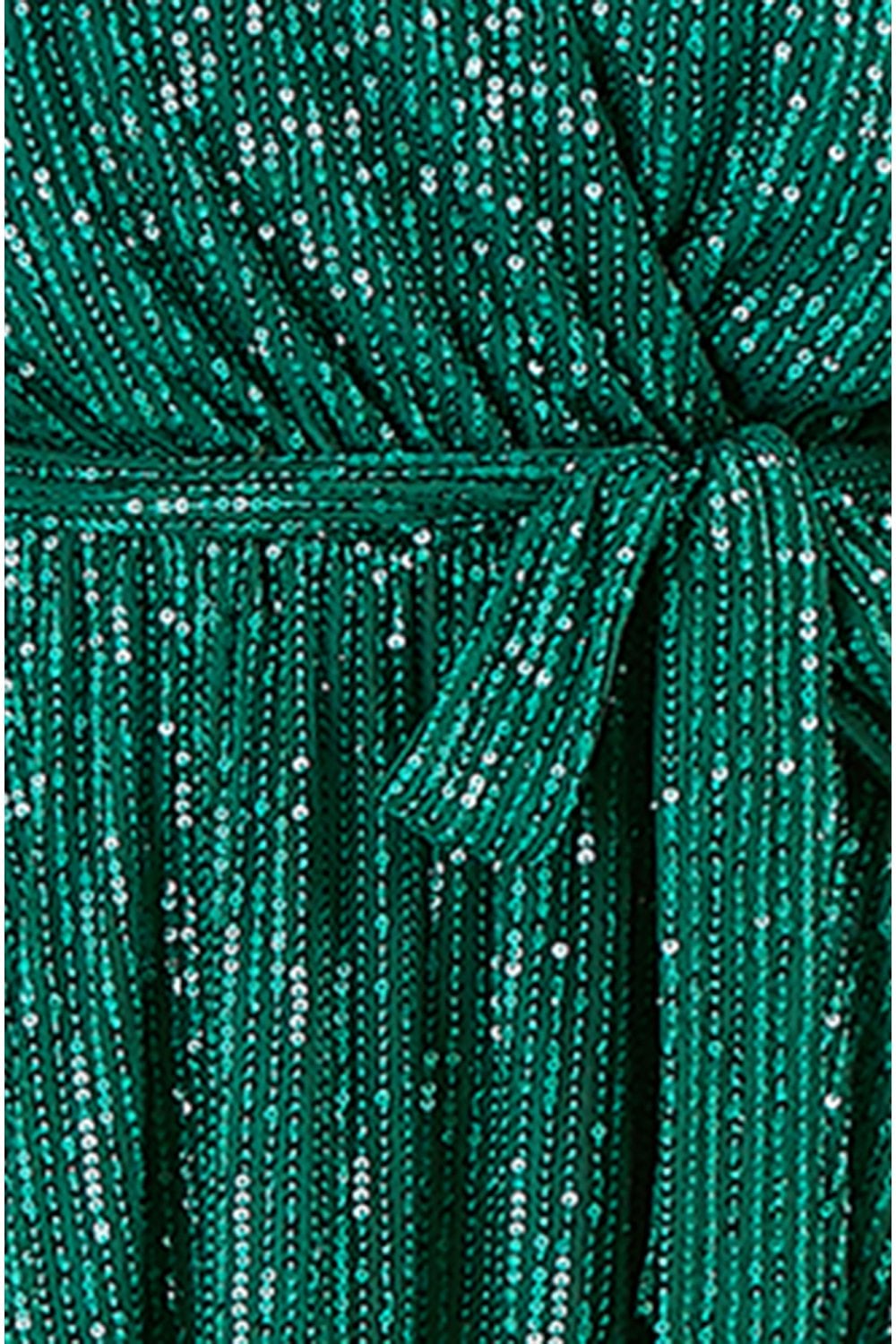 Yumi Green Sequin Kimono Midi Wrap Dress Envy Boutique Yumi Green Sequin Kimono Midi Wrap Dress Envy Boutique